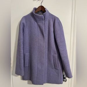 J Crew purple pea coat size 12, women’s